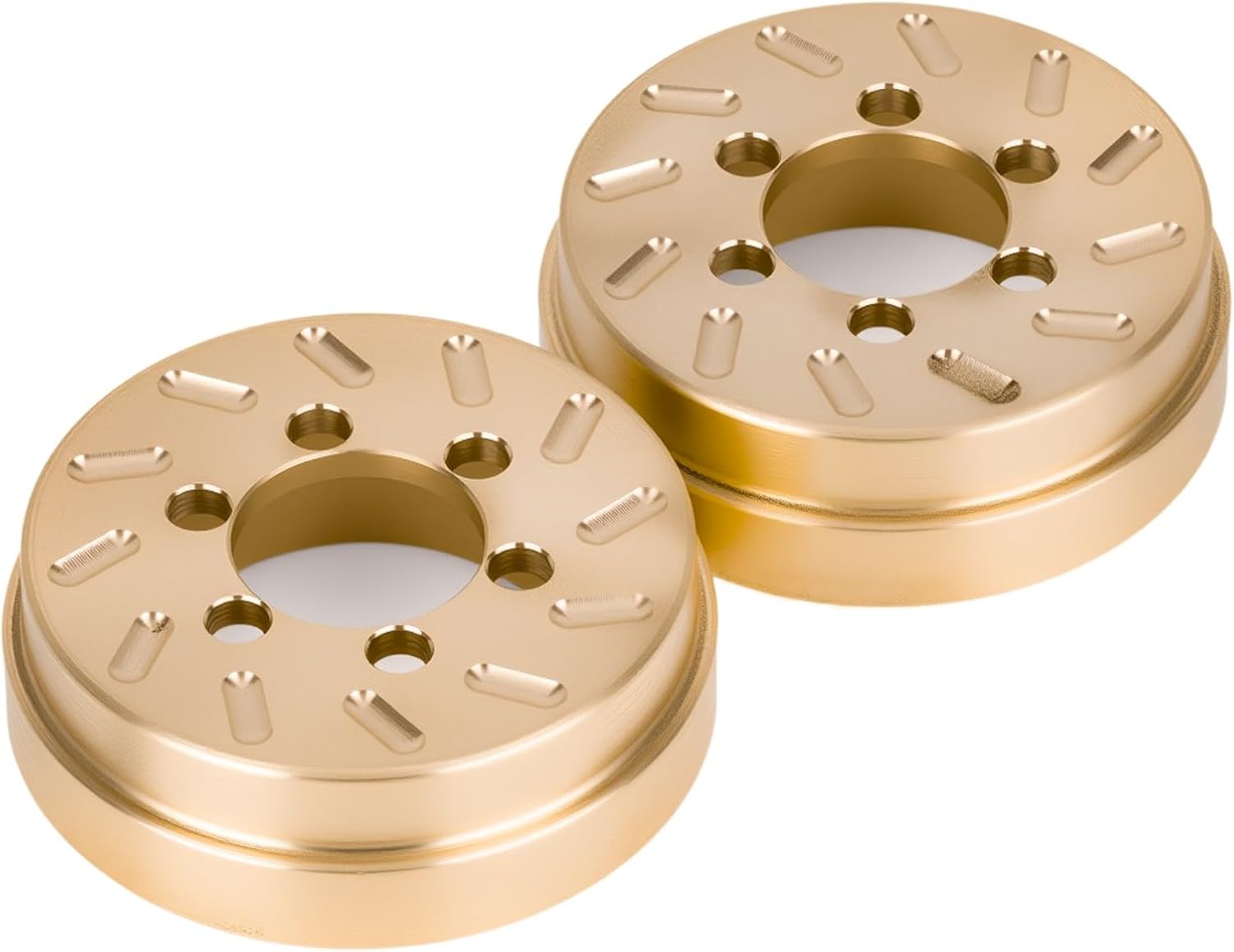RC Internal Brass Counterweight 63g/pc Brake Disc Weights for 1.9inch 2.2inch Wheel Rims 1/10 Scale Axial SCX10 90046 RR10 D90 TF2 TRX4 Upgrade Parts (2pcs)