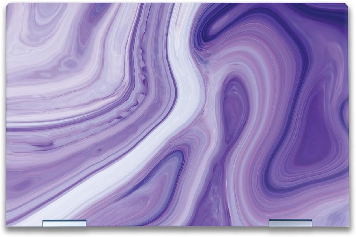 Laptop Skin Compatible with HP Envy x360 14” (2023) - Lavendar Acrylic - Premium 3M Vinyl Protective Wrap Decal Cover - Easy to Apply | Crafted in The USA by MightySkins