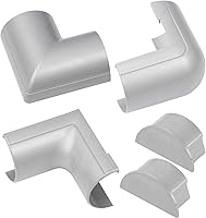 Vista 14 de D-Line Ocultador de cable semicircular, cubierta de cable patentada, ocultar cables de montaje en pared de TV, canaleta para cables, cubiertas