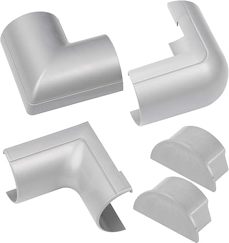 Miniatura 14 de D-Line Ocultador de cable semicircular, cubierta de cable patentada, ocultar cables de montaje en pared de TV, canaleta para cables, cubiertas