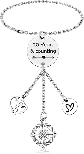 Regalos para el 20 aniversario de boda, adorno colgante de automóvil, forma de marido, novio, 20 años, regalos de matrimonio para esposa, marido,