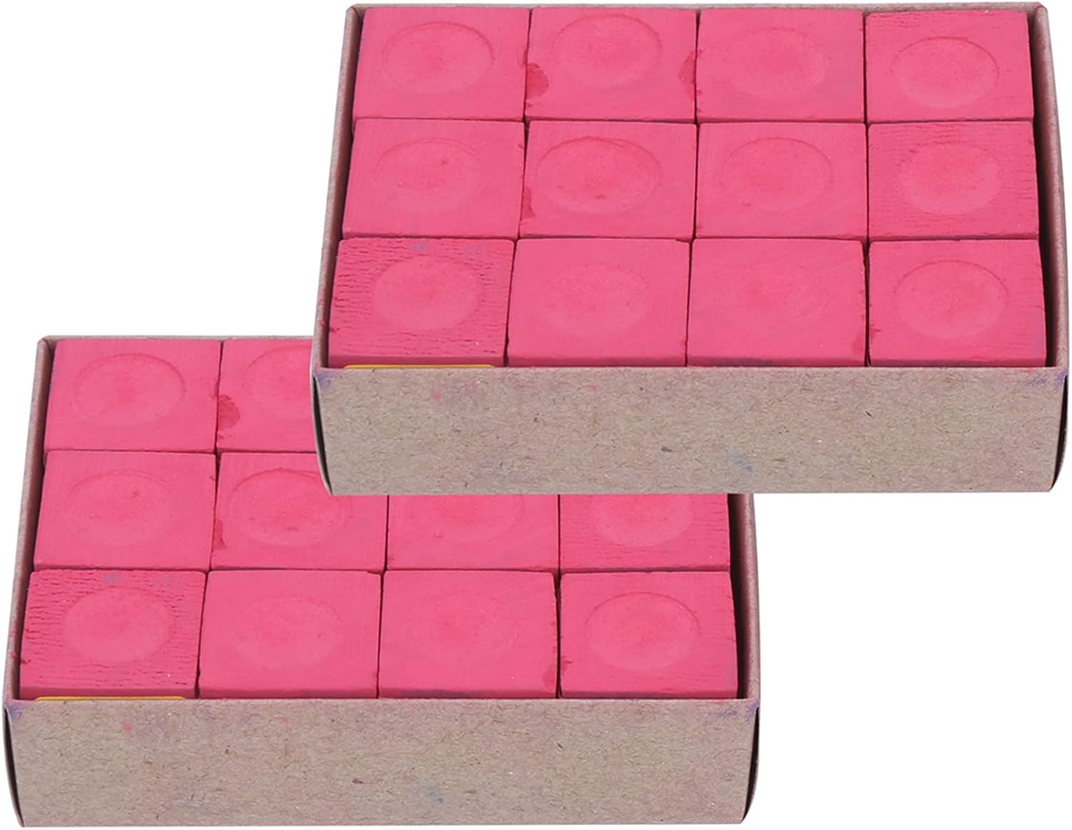 LIZEALUCKY Cue Tip Chalk High Adhesion Neat Surface Lightweight Design Pack of 24 for Billiards