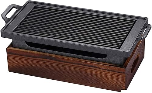 Miniatura 1 de Parrilla de barbacoa al aire libre Parrilla de barbacoa de mesa para jardín, picnic, fiesta, sin humo, parrilla portátil coreana japonesa parrilla