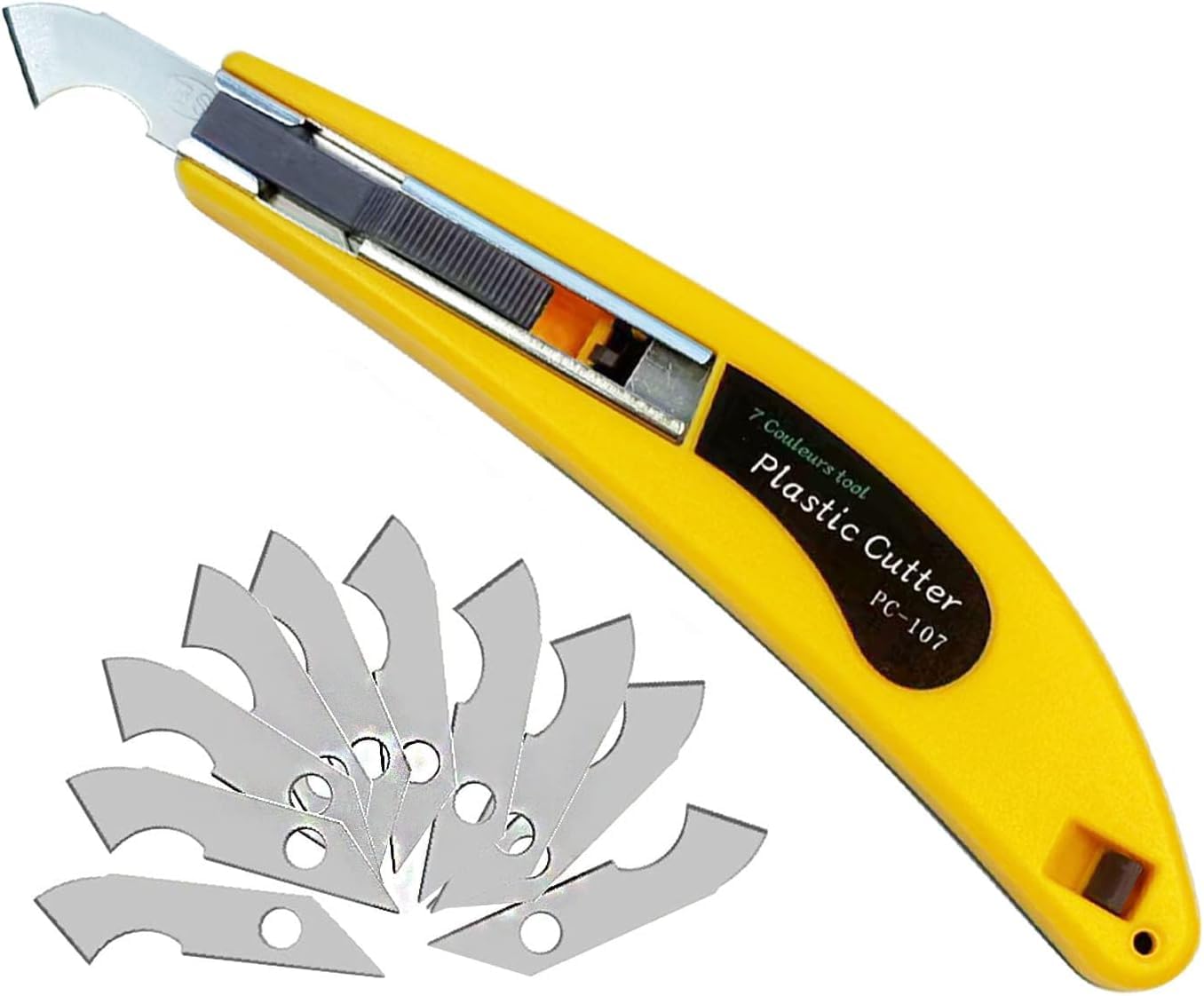 Cúter Profesional Cutter Profesional Cutter Pequeño Cuters Profesionales de Seguridad Cutter de Cuchillas Separables Estándar Con Riel de Acero Inoxidable Cutter Manualidades Cuchillas Cutter(30 hoja)