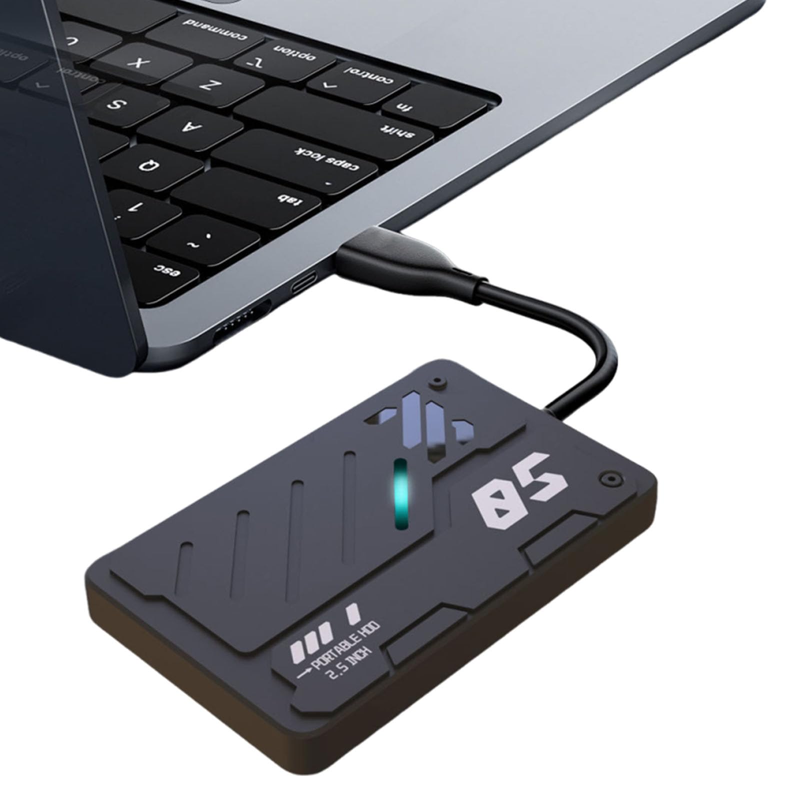 Zewnętrzny dysk twardy RGB USB 3.0 typ C przenośny 2,5-calowy dysk pamięci 160G-1TB do PC Laptop Gaming box One