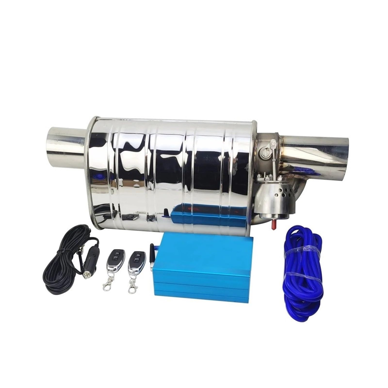 Tuyau d'échappement en acier inoxydable avec clapet actif et silencieux variable de pointe