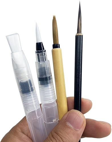 Miniatura 8 de AOVOA Tablero de meditación zen, pintura con agua para relajarse, atención plena y práctica de meditación, tablero de dibujo de agua sin tinta con 4