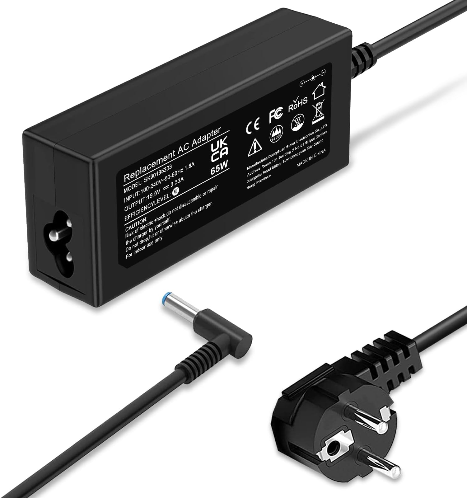 65W HP OmniBook X 14 inch 14-fe0xxx AI PC portable USB-C Adaptateur CA Chargeur - Europe main image 1