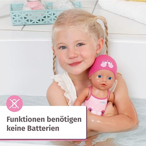 Miniatura 6 de Baby Born - Zapf Creation 835302 My First Swim Girl 30cm-Badepuppe, bewegliche Arme Beine, schwimmt durchs Wasser, Wasserdicht und ohne Batterien
