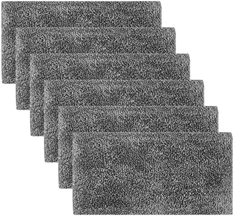 6 Pack Microfiber Mop Pads, Compatible with Swiffer WetJet -12×6 Inch Reusable Microfiber Mop Pad Refills, Cleaning of Wet or Dry Floors, Fitting for Home/Office Cleaning Supplies