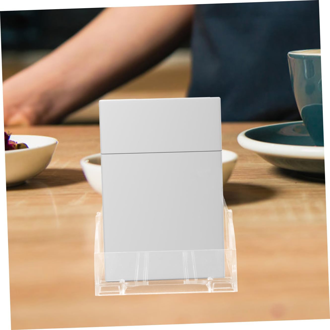 Didiseaon 4pcs Clear Auto-Push Display Rack for Easy Organization Lightweight and Practical Pusher Stand for Shops and Supermarkets