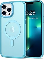 Vista 300 de Anuck - Funda magnética para iPhone 11 compatible con MagSafe, carcasa trasera mate translúcida dura, borde de TPU, delgada, resistente a impactos