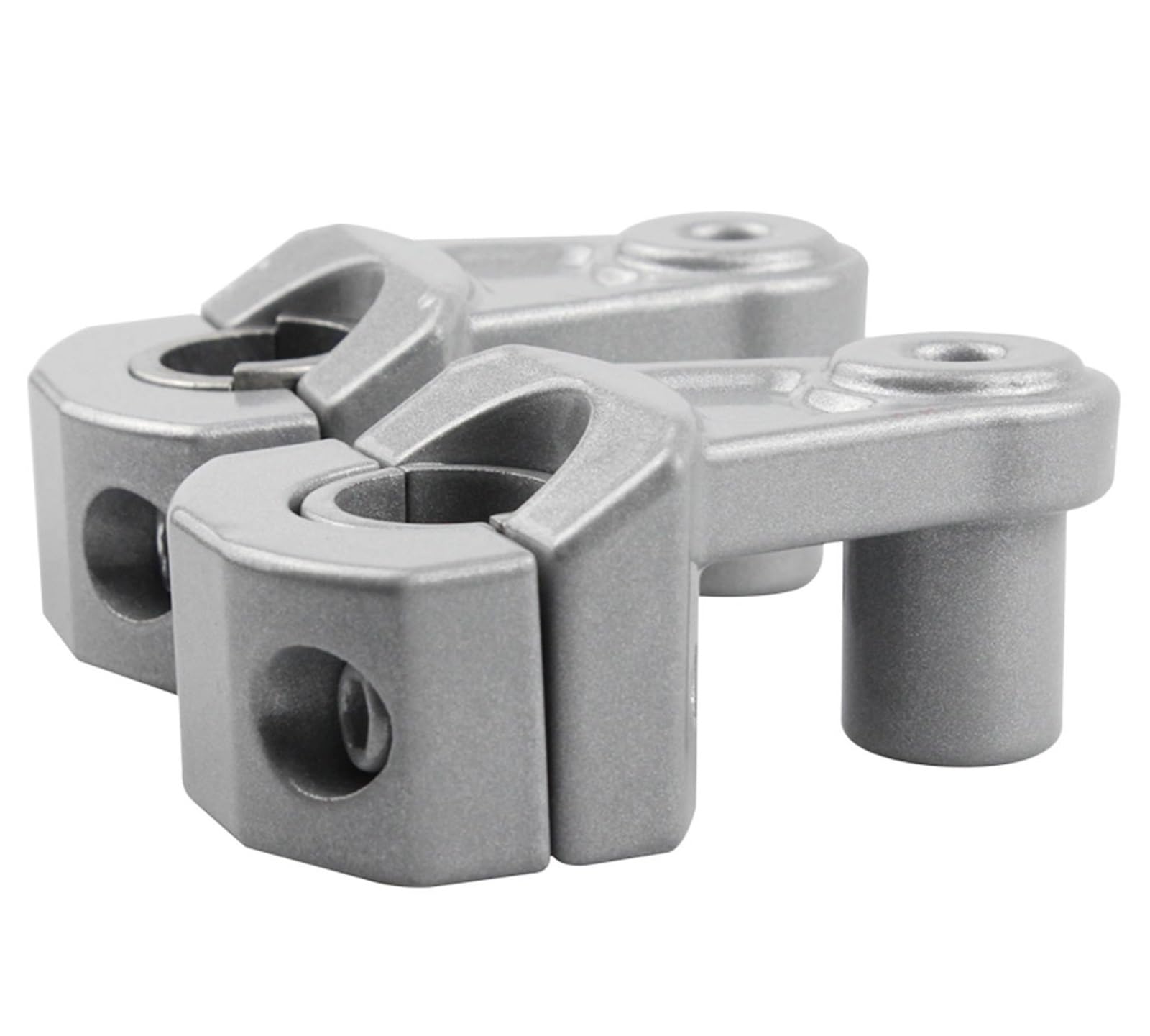 XFYESL 22mm 28mm Motorcycle Handlebar Riser Mount Adapter Kit Extender Riding Handlebar risers kit(Silver)