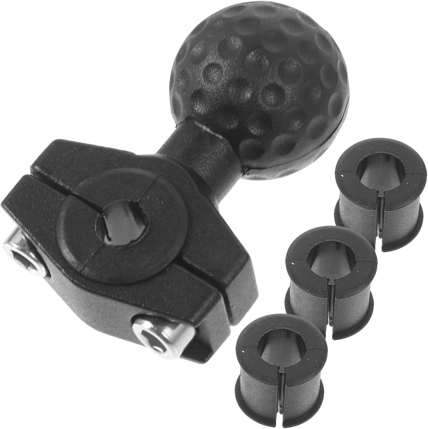 Cabilock 5pcs Adjustable Motorcycle Mirror Mount Handlebar Clamp Rotation for Rearview Compatible Motorcycles