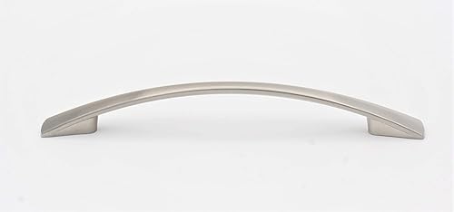 Miniatura 6 de Tirador de níquel satinado de 6 pulgadas, manijas de cajón de cocina, 5.039 in (5 pulgadas), centro de agujeros 04SN128, paquete de 25