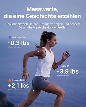 RENPHO Körperfettwaage mit Handsensoren Personenwaage mit körperfett Smart Waage mit App für Körperfett Muskelmasse BMI Präzisionswaage bis 180kg/400 lbs MorphoScan Base