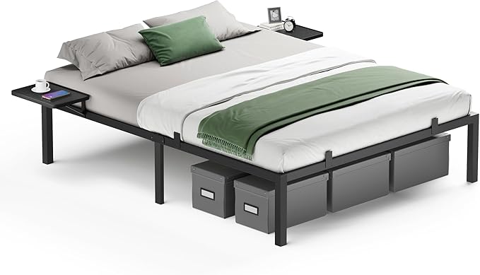 Struttura Letto Zinus Van 41 Cm - In Metallo Con Rete A Doghe, 150x190 Cm, Nero, Montaggio Facile - 4
