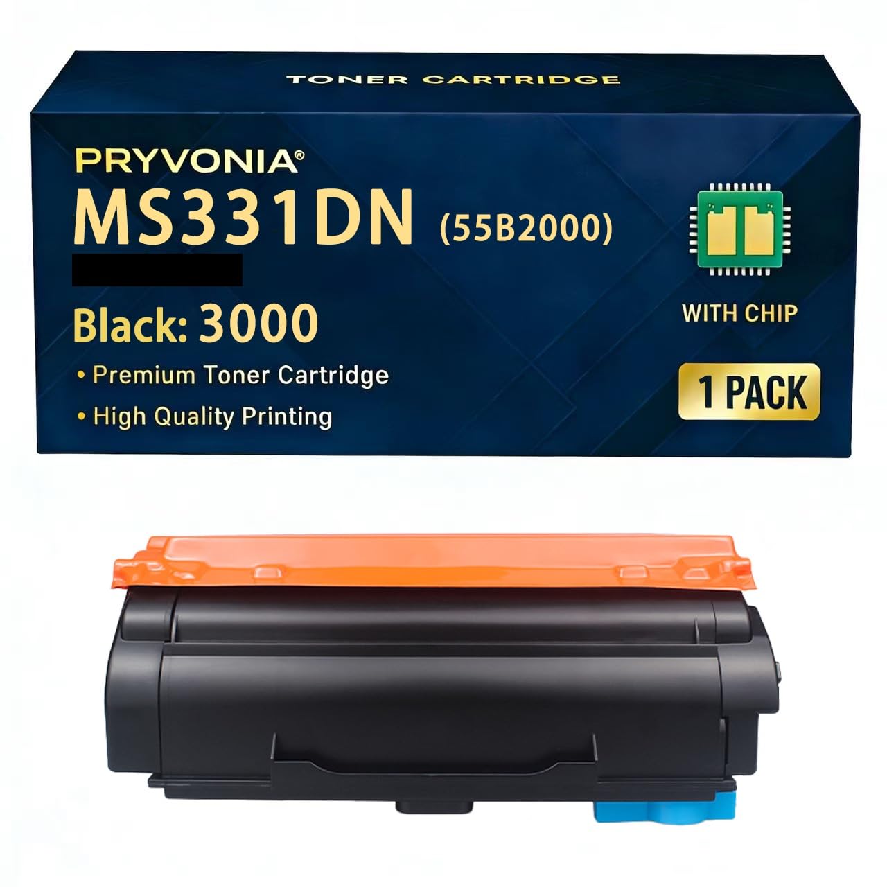 55B2000 toner czarny do Lexmark MS331dn MS431dn MS431dw MX331adn MX431adn MX431adw zamiennik do 55B2 (zestaw 1 szt.)