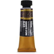 Mijello Tourmaline Two-Tone Granulation Watercolor for Fine Art and Craft Projects, Made in Korea, Granite Stone Black W856 - 15ml 0.51oz