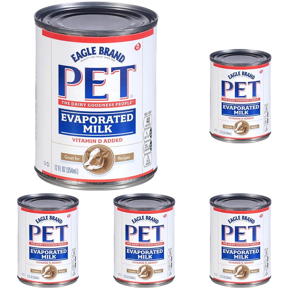 PET Evaporated Milk, 12 Ounce Can (Pack of 5)