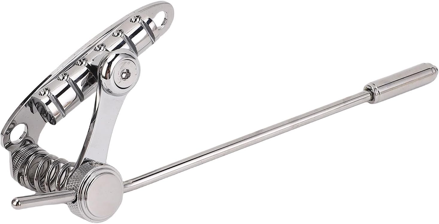 Electric Guitar Bridge Stop Bar Tailpiece Tremolo for II, SG, Roller Saddle Bridge Combo for Guitar Maintenance