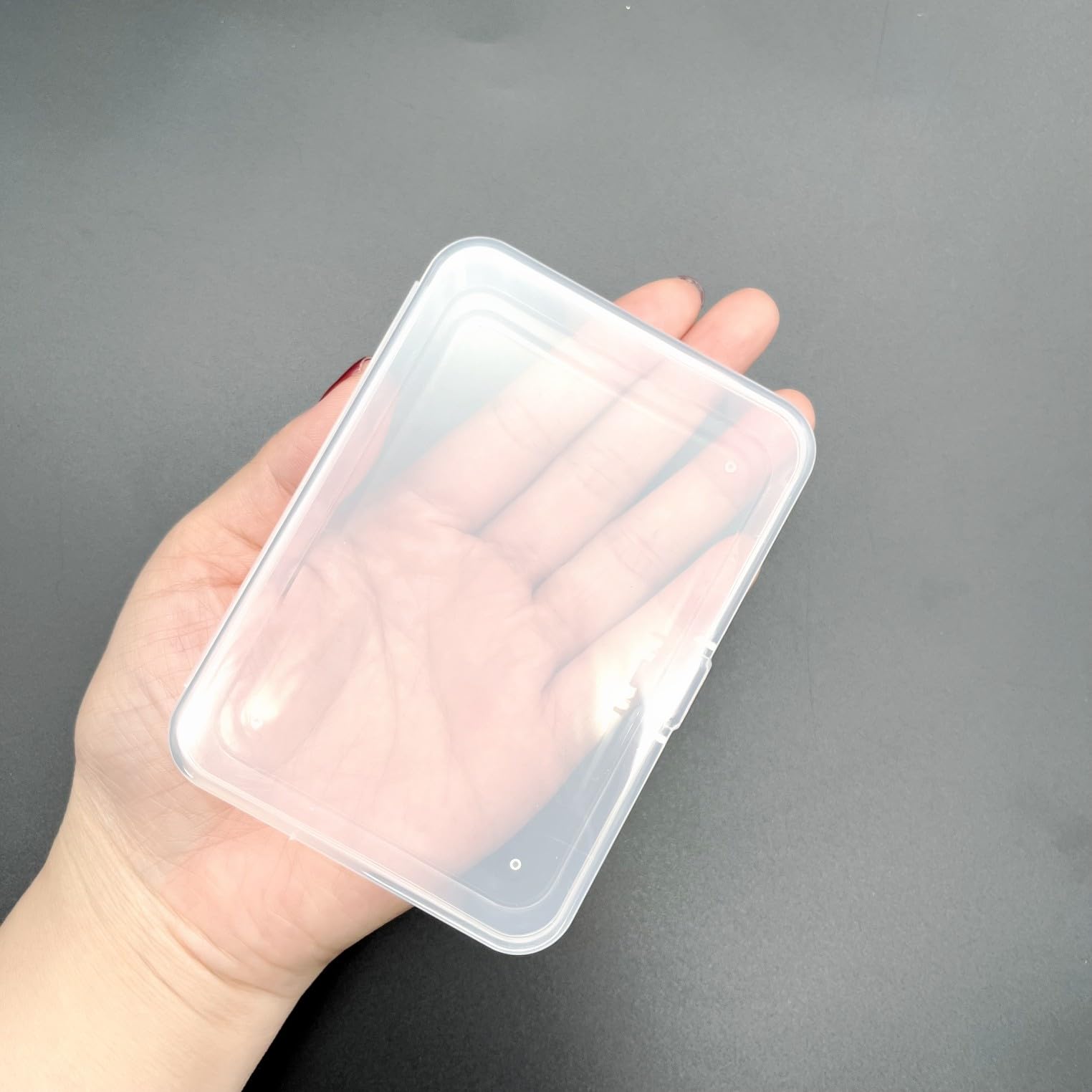 EBVincxmk Boîte de rangement pour cartes à jouer - Boîte de rangement transparente pour cartes à collectionner