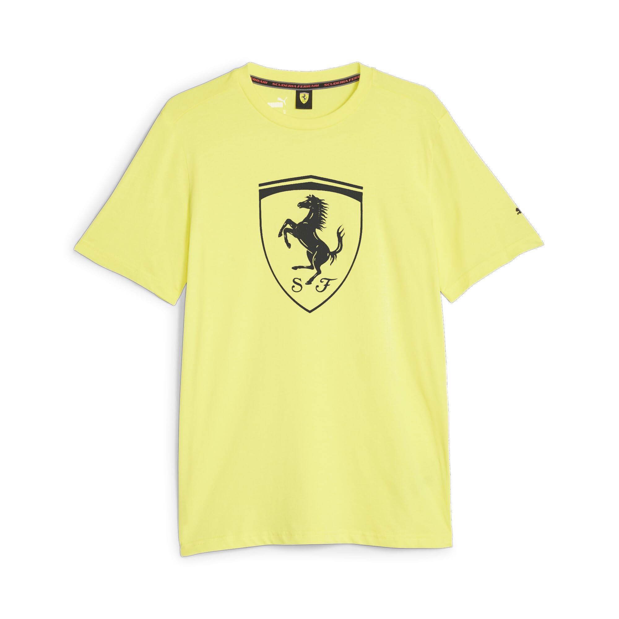 Puma Men's Speed Yellow Scuderia Ferrari Race Shield Tee, Large
