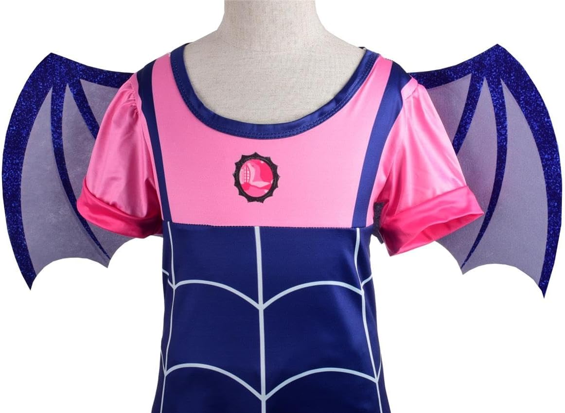 Dressy Daisy Toddler Little Girls Dress Up Boo-Tiful Halloween Costume Fancy Party Vampire Outfit Set with Head band