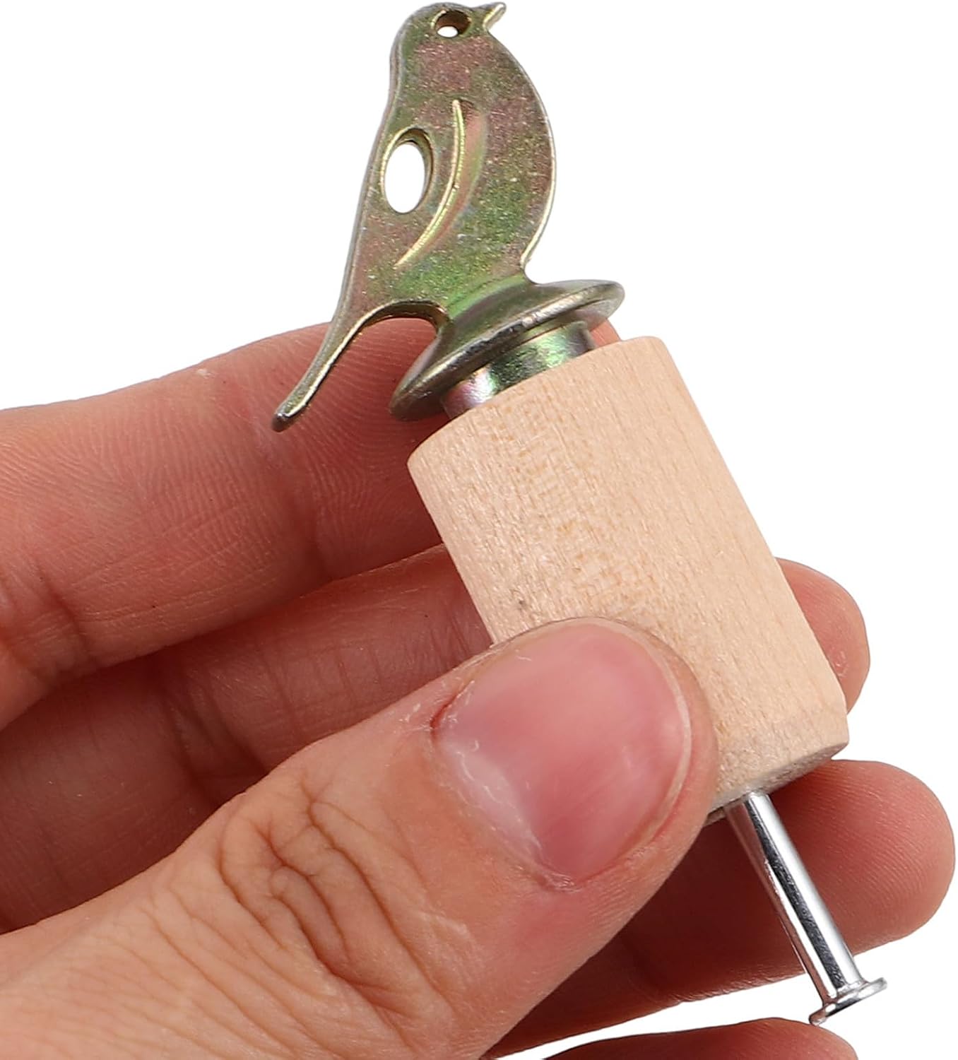 UPKOCH Bird Whistle for Bird Training and Gardens Wooden and Metal Flute with Colophony Powder and Nature Exploration