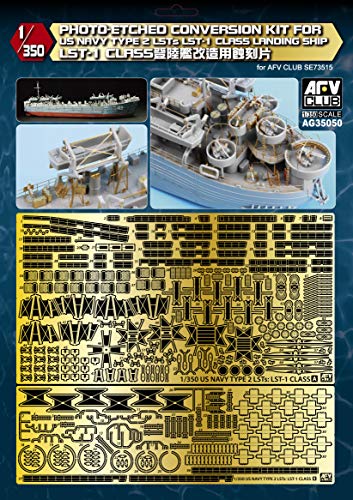 Kit photodécoupe AFV Club LST-1 1:350, amélioration premium US Navy