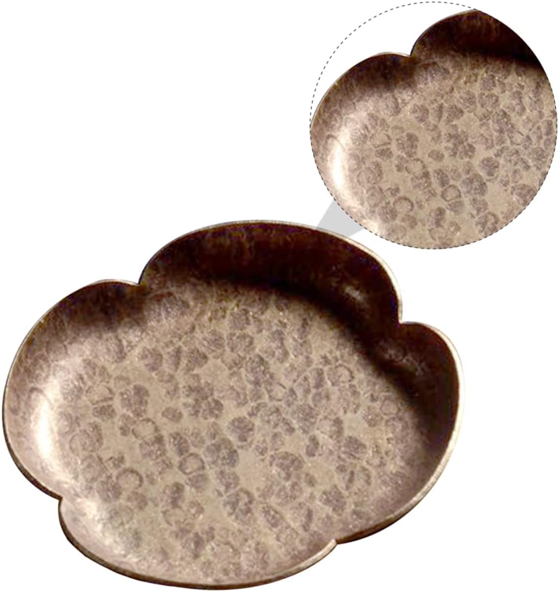 Retro Copper Tea Cup Tray Heat Resistant Mat for Teaware
