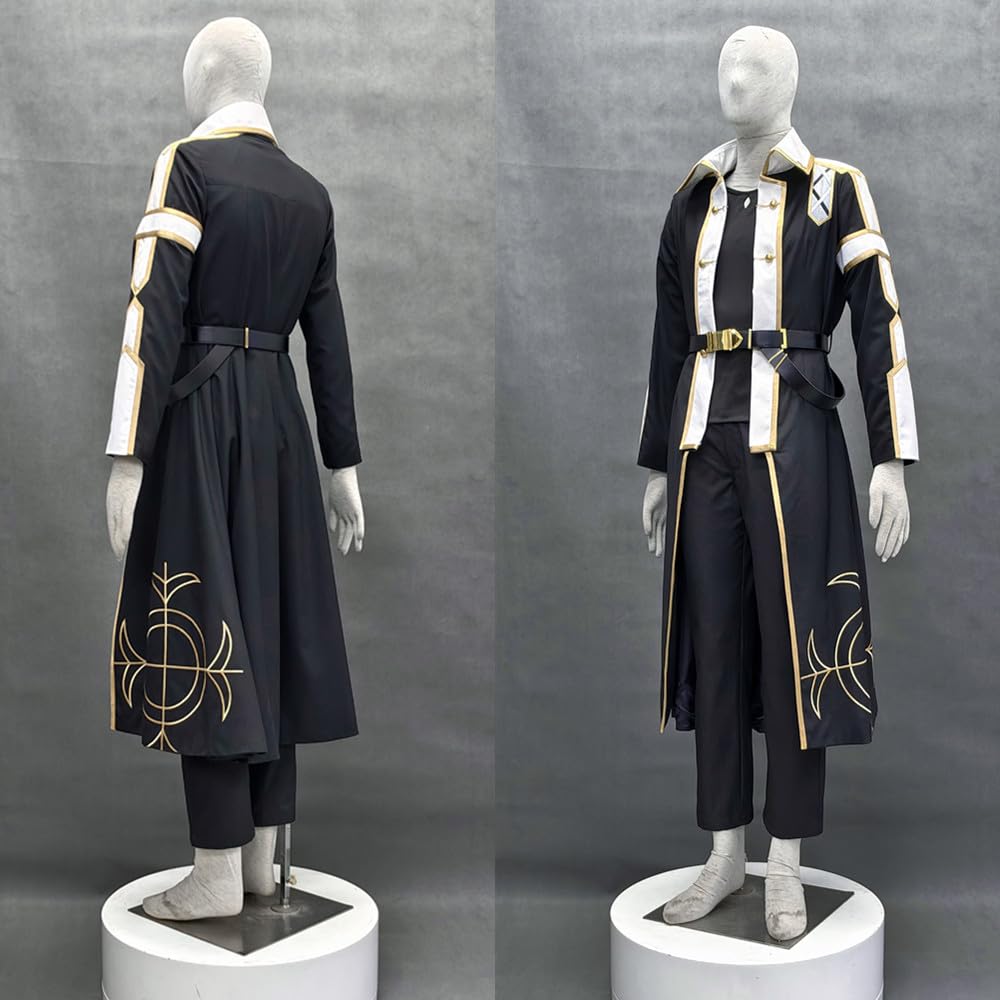 Disfraz de cosplay de anime de talla estadounidense, abrigo largo para hombre, traje de fiesta