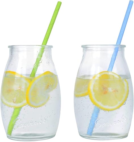 Miniatura 7 de Pajitas desechables de papel verde de 7.75 pulgadas, paquete de 100 pajitas verdes de Navidad reciclables, paja ecológica para manualidades,