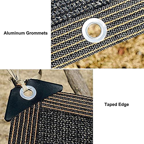 Paño vela de negra malla alta densidad, toldo resistente e impermeable solar de 4x5m 7