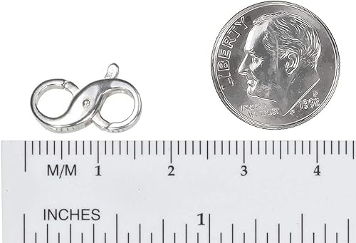 Miniatura 3 de Cierre de langosta con forma de figura infinita de ocho de doble apertura 0591in x 0394in tamaño mediano