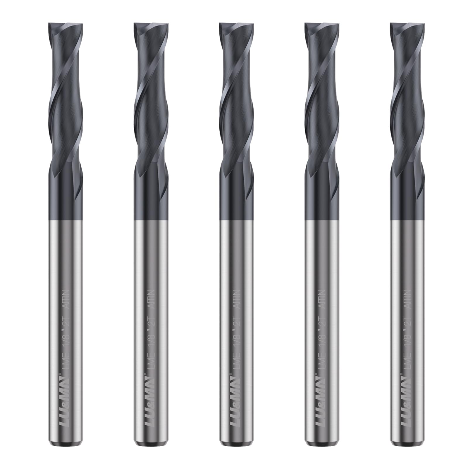 LU&MN Carbide End Mills - 5 Piece Set -1 LU&MN Carbide End Mills - 5 Piece Set -1