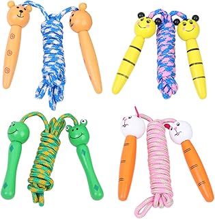 CLISPEED 4pcs Kids Jumprope Adult Jump Rope Jump Rope for Fitness Exercise Ropes Jump Ropes Skipping Exercise Pupils Bamboo Non-slip Cotton Exercise Jump Rope Jump Ropes for Fitness