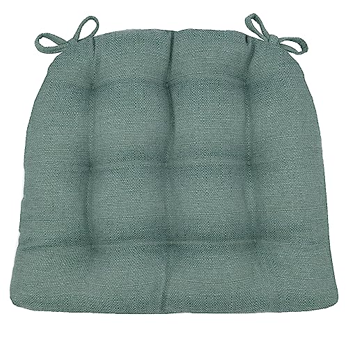 Barnett Home Decor Bravo Seaglass Dining Chair Pad with Ties