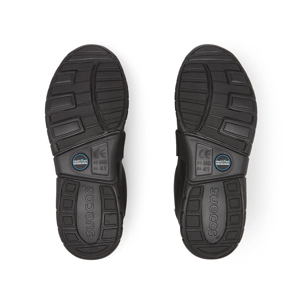 Suecos® Andor - Zapato Confort Antideslizante con tecnología Health Teach, Negro
