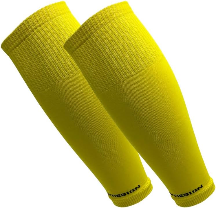 TAPEDESIGN - Tubes 1 Pair of Soccer Sleeves (Without Socks) Black for Men, Women & Youth (Size 5-14)