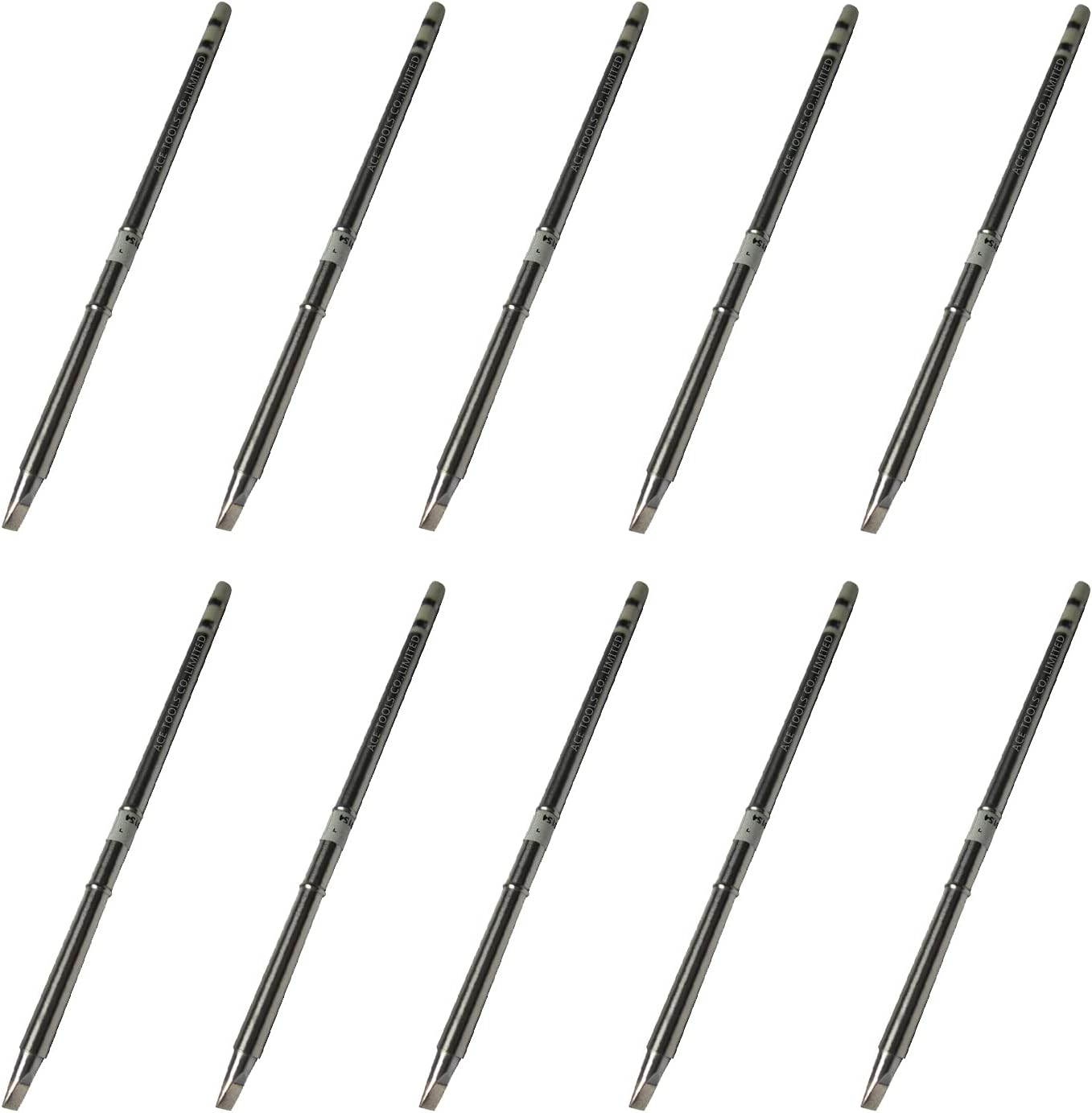 T15-D32 Chisel Screwdriver 3.2mm Soldering Tip for FX-9501 FM-2028 FM-2027 FM-2021 FX-950 FX-951 FX-952 FM-202 FM-203 FM-204 FM-206 ACE Tips (10)