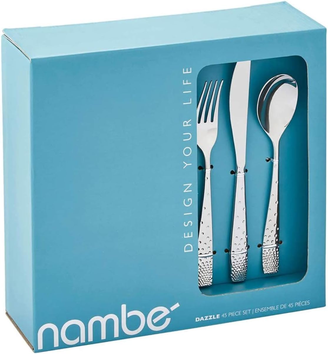 Greatest Product Nambe - Flatware Collection Tilt Dazzle 45-Piece Set Service for 8 - Includes Butter Knife, Sugar Spoon and 3 Piece Hostess Set - Made with Stainless Steel - Designed by Lou Henry Limited Stock Nambe - Flatware Collection Tilt Dazzle 45-Piece Set Service for 8 - Includes Butter Knife, Sugar Spoon and 3 Piece Hostess Set - Made with Stainless Steel - Designed by Lou Henry