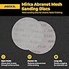 Mirka Abranet 6-Inch Sanding Discs - Hook and Loop Mesh Orbital Sander Pads, Dust-Free Sanding, Long-Lasting and Non-Clogging, Ideal for Wood, Metal, Automotive Finishes, and More, 50pcs, Grit 80