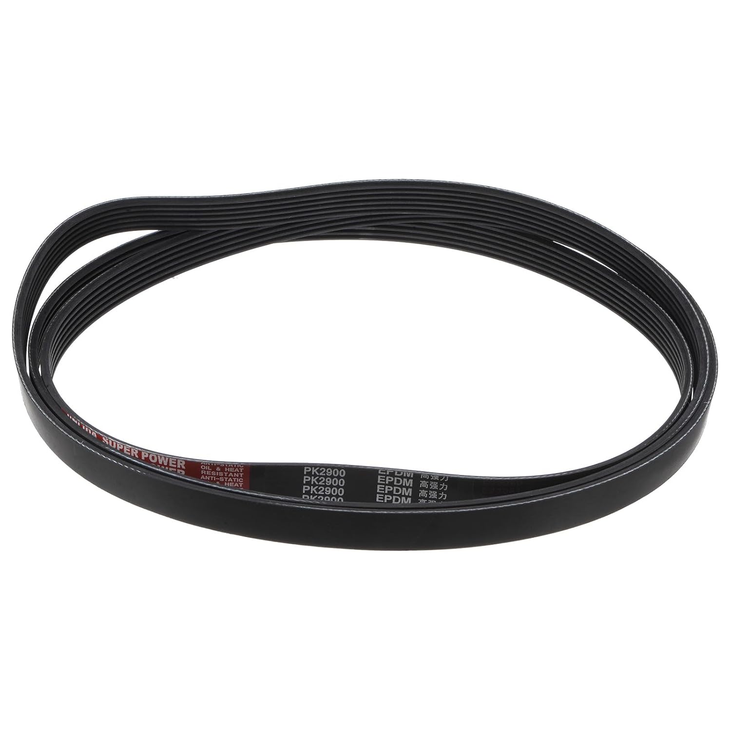 uxcell 6K1142/6PK2900 Serpentine Belt 6 Ribs 2900mm Length x 21mm Width x 5mm Height, EPDM Poly V Belt, Multi Wedge Micro V Belt for Vehicle