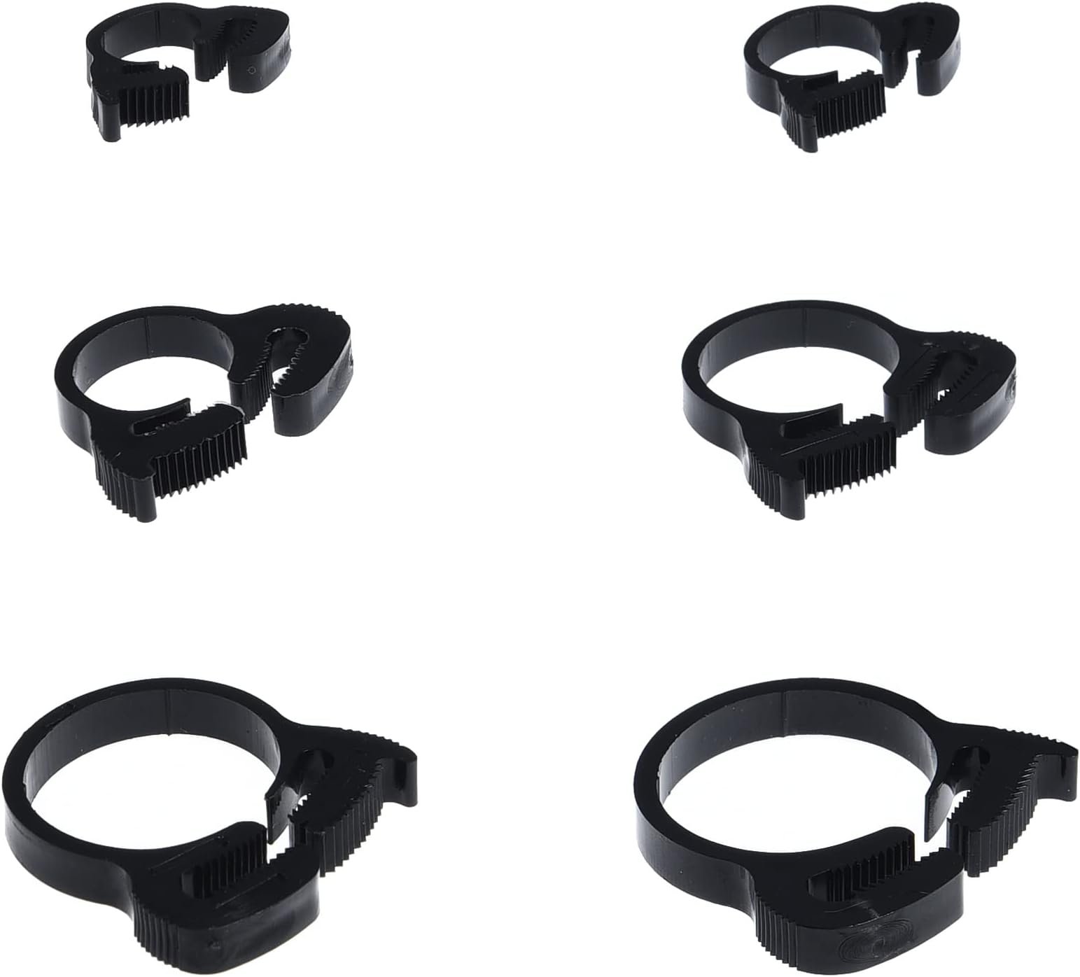 1/2" Heavy Duty Double Gripping Nylon Plastic Hose Clamps