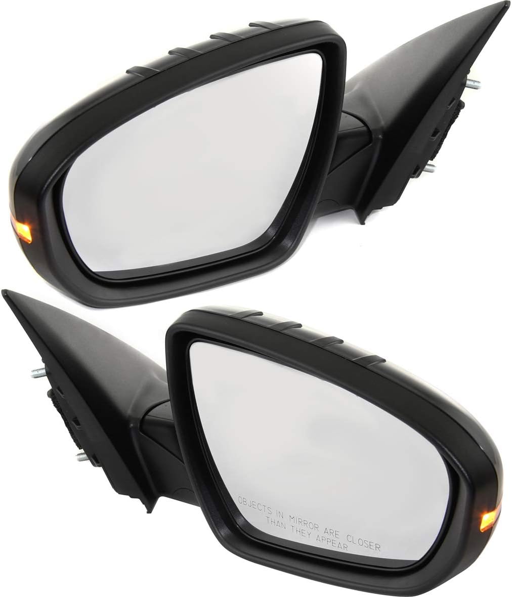 Kool Vue Driver & Passenger Side Power Heated Mirrors for Kia Optima 2011-2013 With Signal Light Paintable Korea or USA Built Vehicle