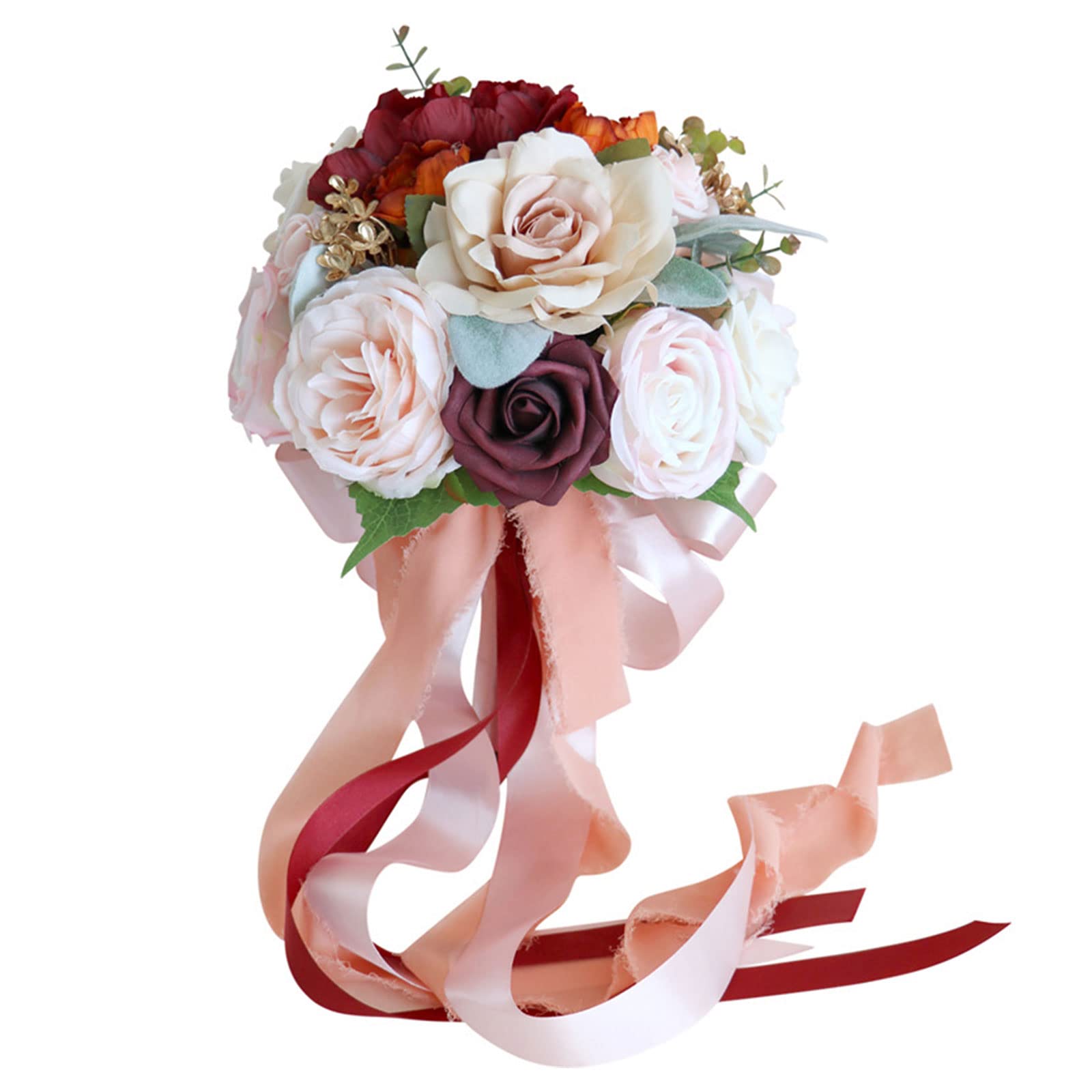 OSNIYAW Bouquets for Bride Wedding Bouquet Flower Bridal Bridal Bouquet Artificial Flowers Valentine ' s Day Decor Bride Holding Flowers