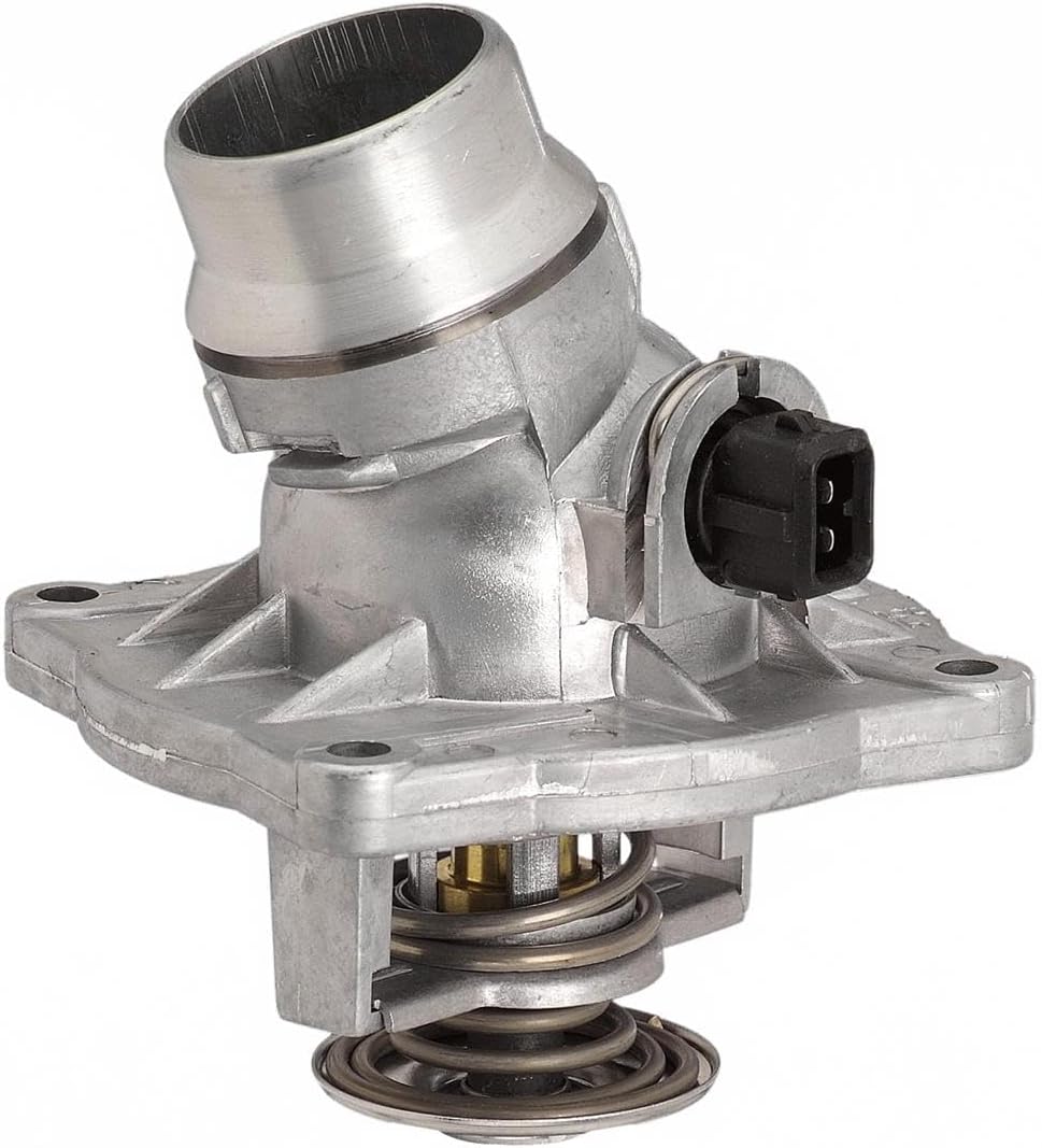 Engine Coolant Thermostat Water Outlet Assembly fits BMW X5 540i 740i 740iL 1999 2000 2001 2002-2003 fits Land Range Rover 2003-2005 Replacement PEL000060, 11531436386 1 X
