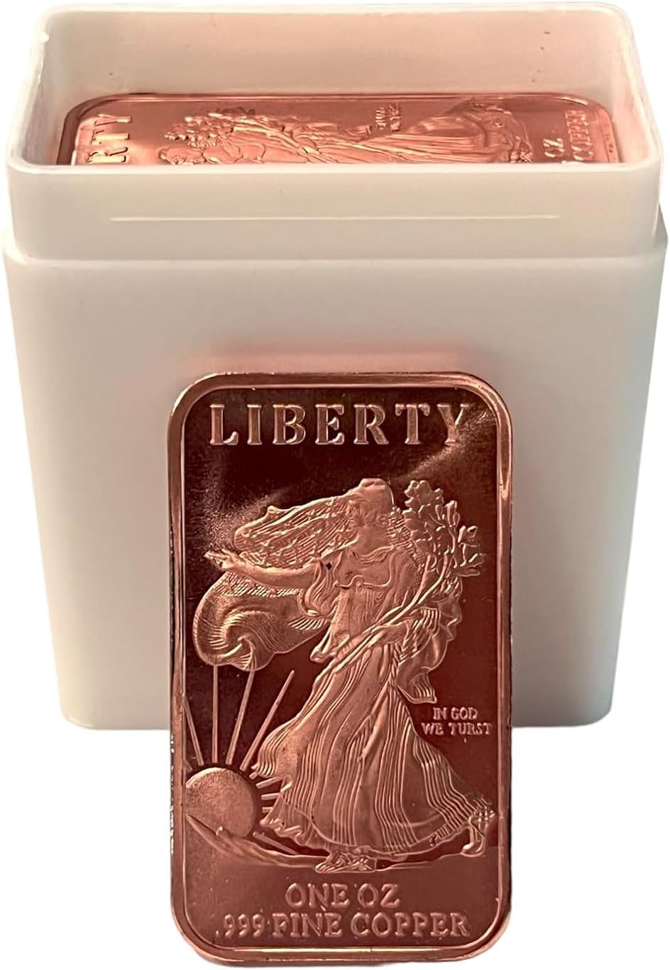 Unique Metals Walking Liberty One (1) Ounce Per 20 Pack Copper Bar .999 Thin Copper Made In USA
