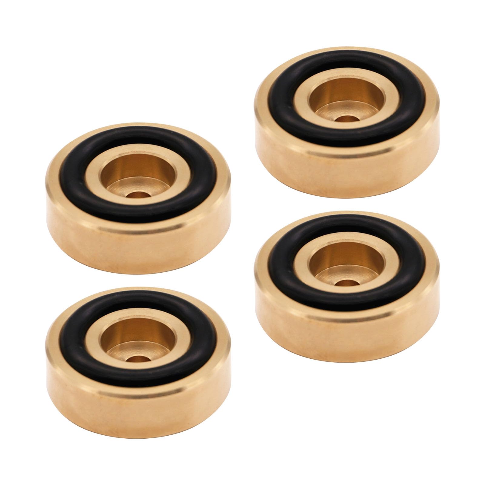 Piedini per Tagliere in Ottone da 4 Pezzi, Gambe per Piedini per Tagliere, Kit di Viti in Gomma con Design Antiscivolo, Ideali per Cucina, Altoparlante, Amplificatore, Strumento, (30*20mm)